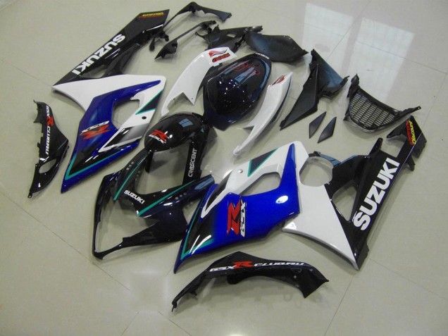2005-2006 Bleu Blanc Suzuki GSXR 1000 Kit Carénages Motos Complet