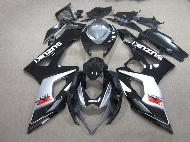 2005-2006 Noir Blanc Décalque Suzuki GSXR 1000 Carénage Moto 2005-2006 Noir Blanc Décalque Suzuki GSXR 1000 Carénage Moto