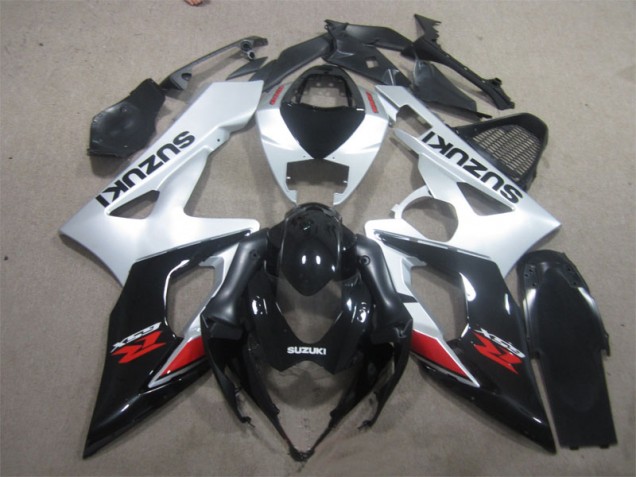 2005-2006 Noir Blanc Suzuki GSXR 1000 Carénage Moto 2005-2006 Noir Blanc Suzuki GSXR 1000 Carénage Moto