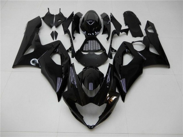 2005-2006 Noir Brillant Suzuki GSXR 1000 Carénage Moto 2005-2006 Noir Brillant Suzuki GSXR 1000 Carénage Moto