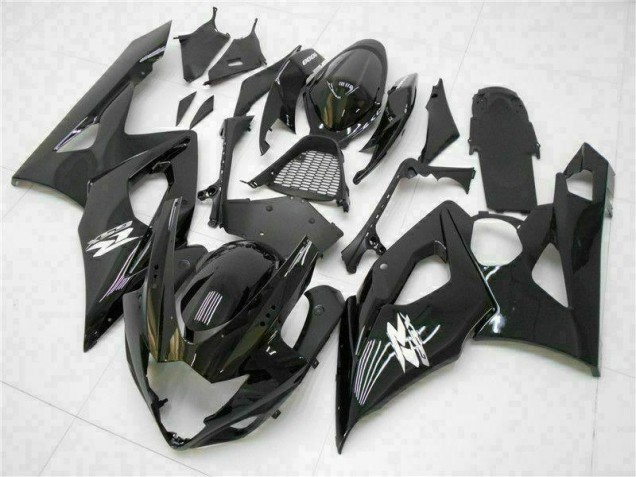 2005-2006 Noir Brillant Suzuki GSXR 1000 Carénages Moto