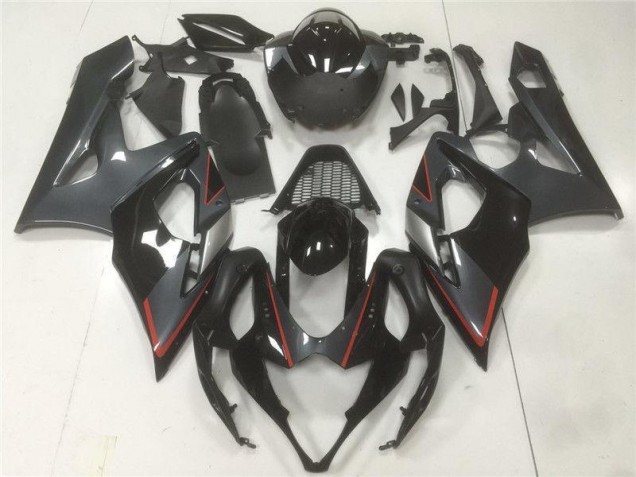 2005-2006 Noir Gris Suzuki GSXR 1000 Carénage Moto 2005-2006 Noir Gris Suzuki GSXR 1000 Carénage Moto
