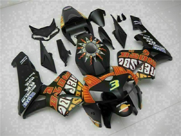 2005-2006 Noir Honda CBR600RR Kit Carénages Motos & Plastique 2005-2006 Noir Honda CBR600RR Kit Carénages Motos & Plastique