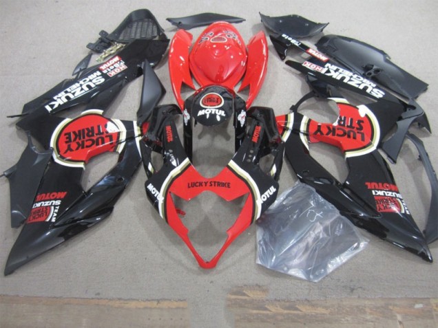 2005-2006 Noir Lucky Strike Rouge Motul Suzuki GSXR 1000 Carénage Moto 2005-2006 Noir Lucky Strike Rouge Motul Suzuki GSXR 1000 Carénage Moto