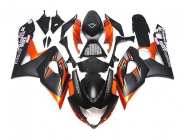 2005-2006 Noir Orange Suzuki GSXR 1000 Carénage Moto 2005-2006 Noir Orange Suzuki GSXR 1000 Carénage Moto