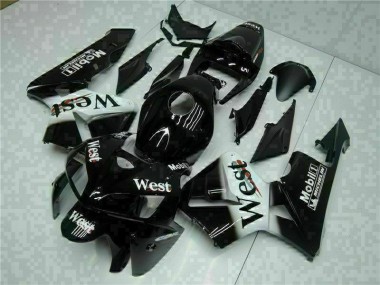 2005-2006 Noir West Honda CBR600RR Carénage Moto