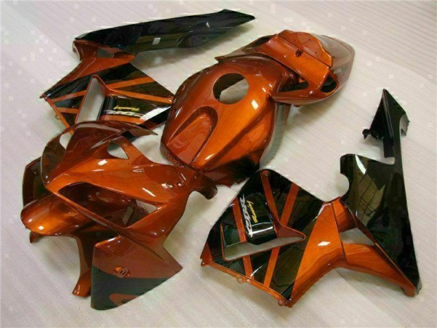 2005-2006 Orange Noir Honda CBR600RR Carénage Moto