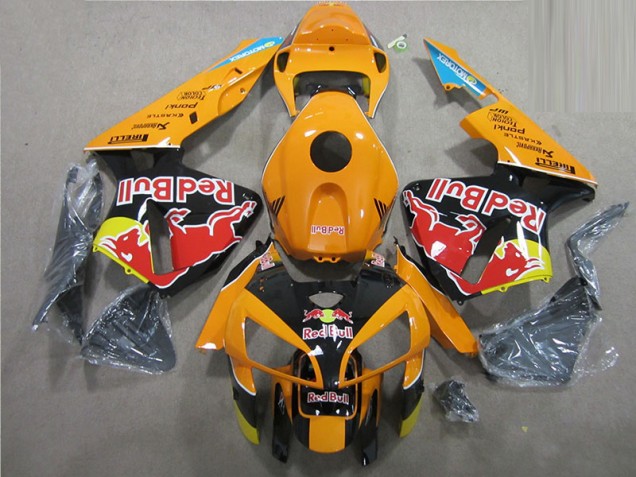2005-2006 Orange Noir Red Bull Honda CBR600RR Carénage Moto