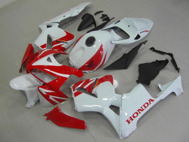 2005-2006 Rouge Blanc Honda CBR600RR Kit Carénages Motos Complet 2005-2006 Rouge Blanc Honda CBR600RR Kit Carénages Motos Complet
