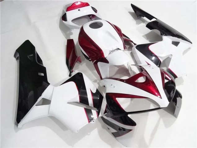 2005-2006 Rouge Blanc Noir Honda CBR600RR Carénages Moto 2005-2006 Rouge Blanc Noir Honda CBR600RR Carénages Moto