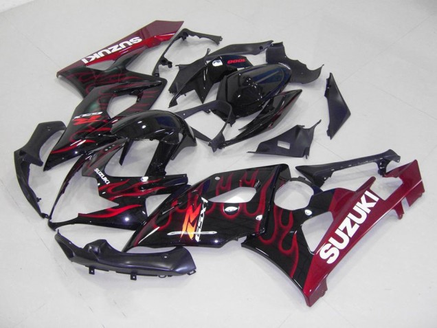 2005-2006 Rouge Flamme Suzuki GSXR 1000 Carénage Moto