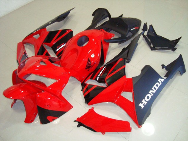 2005-2006 Rouge Noir Honda CBR600RR Carrosserie Moto 2005-2006 Rouge Noir Honda CBR600RR Carrosserie Moto