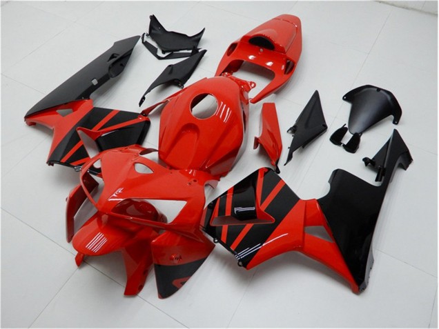 2005-2006 Rouge Noir Honda CBR600RR Kit Carénages Motos 2005-2006 Rouge Noir Honda CBR600RR Kit Carénages Motos