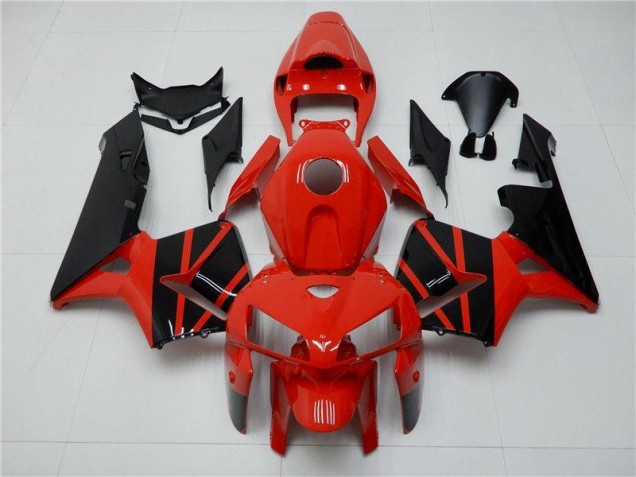 2005-2006 Rouge Noir Honda CBR600RR Kit Carénages Motos 2005-2006 Rouge Noir Honda CBR600RR Kit Carénages Motos