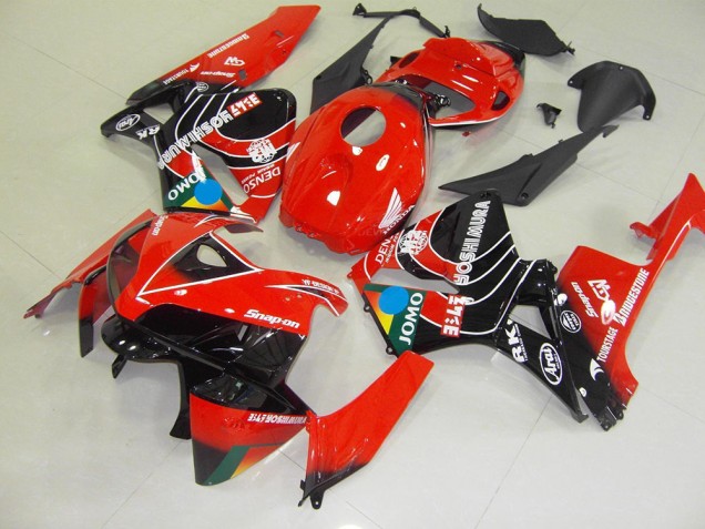 2005-2006 Rouge Noir Jomo Honda CBR600RR Carénage Moto 2005-2006 Rouge Noir Jomo Honda CBR600RR Carénage Moto