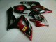 2005-2006 Rouge Noir Suzuki GSXR 1000 Carénages Moto 2005-2006 Rouge Noir Suzuki GSXR 1000 Carénages Moto