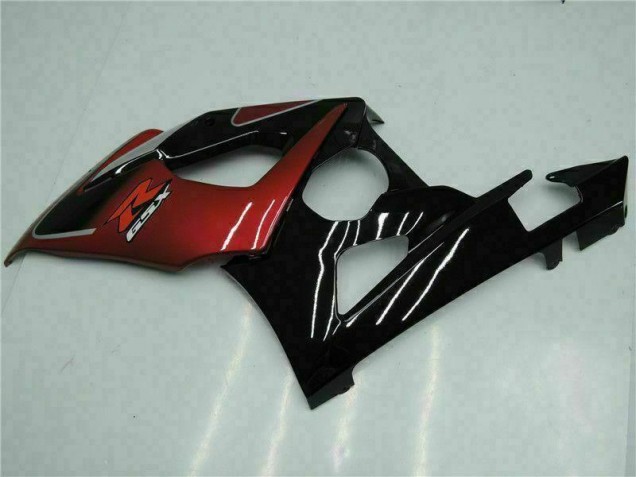 2005-2006 Rouge Noir Suzuki GSXR 1000 Kit Carénages Motos & Plastique