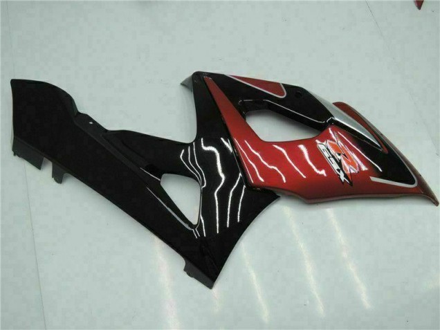 2005-2006 Rouge Noir Suzuki GSXR 1000 Kit Carénages Motos & Plastique