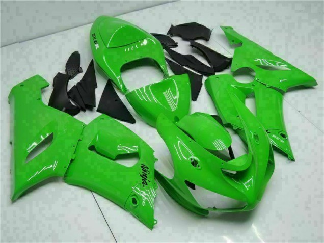 2005-2006 Vert Kawasaki ZX6R Kit Carénages Motos Complet 2005-2006 Vert Kawasaki ZX6R Kit Carénages Motos Complet