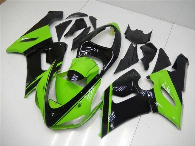 2005-2006 Vert Noir Kawasaki ZX6R Carénages Moto 2005-2006 Vert Noir Kawasaki ZX6R Carénages Moto