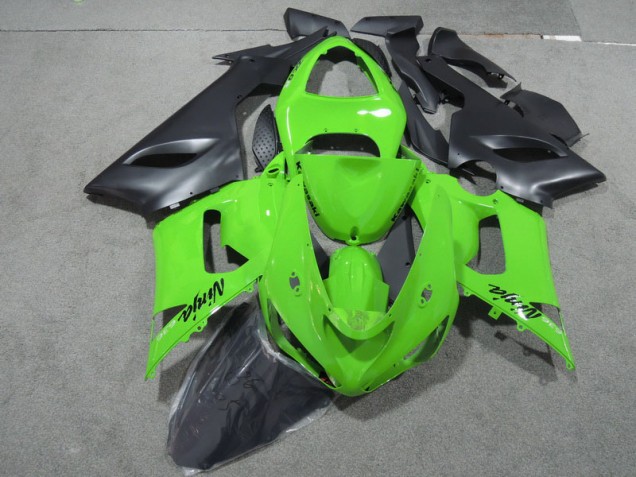 2005-2006 Vert Noir Ninja 636 Kawasaki ZX6R Carénage Moto