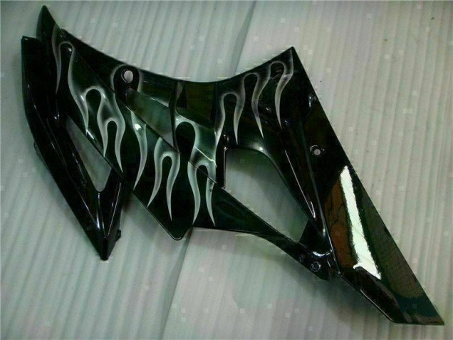 2006-2007 Argent Flamme Noir Yamaha YZF R6 Carénage Moto 2006-2007 Argent Flamme Noir Yamaha YZF R6 Carénage Moto
