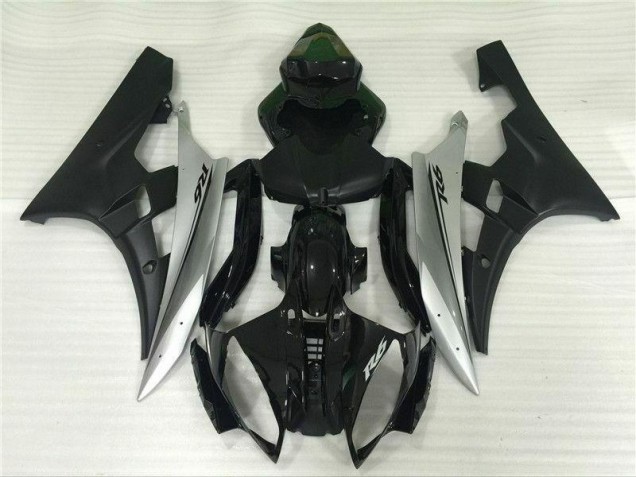 2006-2007 Argent Noir Yamaha YZF R6 Carénage Moto 2006-2007 Argent Noir Yamaha YZF R6 Carénage Moto