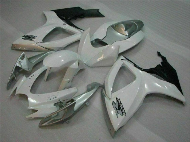 2006-2007 Blanc Argent Suzuki GSXR 600/750 Carénage Moto
