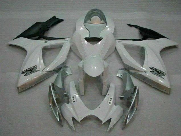 2006-2007 Blanc Argent Suzuki GSXR 600/750 Carénage Moto