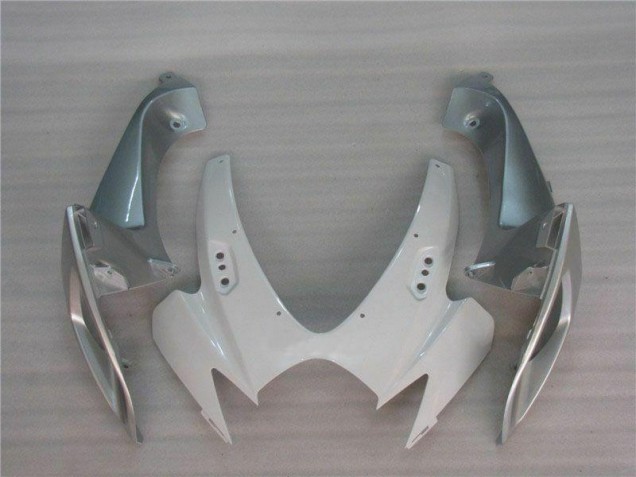 2006-2007 Blanc Argent Suzuki GSXR 600/750 Kit Carénages Motos Complet