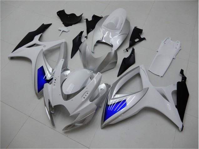 2006-2007 Blanc Bleu Suzuki GSXR 600/750 Carénages Moto 2006-2007 Blanc Bleu Suzuki GSXR 600/750 Carénages Moto