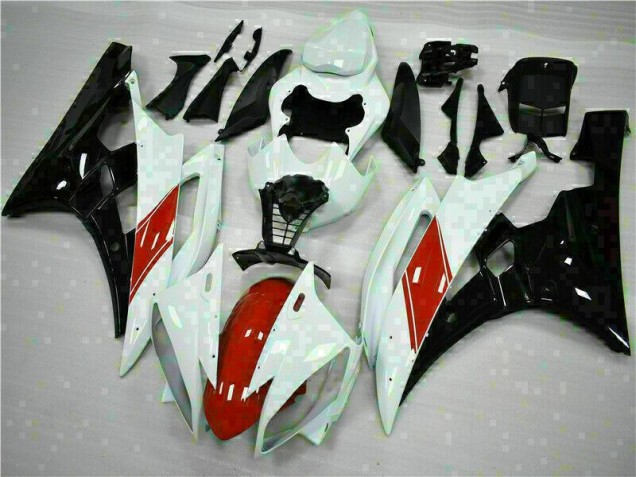 2006-2007 Blanc Yamaha YZF R6 Carénage Moto 2006-2007 Blanc Yamaha YZF R6 Carénage Moto