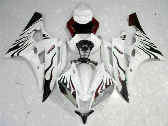 2006-2007 Blanc Yamaha YZF R6 Carénages Moto 2006-2007 Blanc Yamaha YZF R6 Carénages Moto