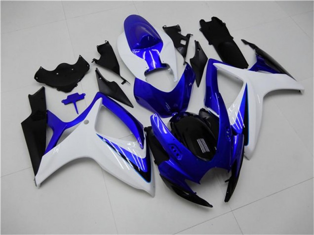 2006-2007 Bleu Blanc Suzuki GSXR 600/750 Kit Carénages Motos