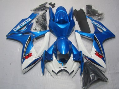 2006-2007 Bleu Blanc Suzuki GSXR 600 Carénage Moto