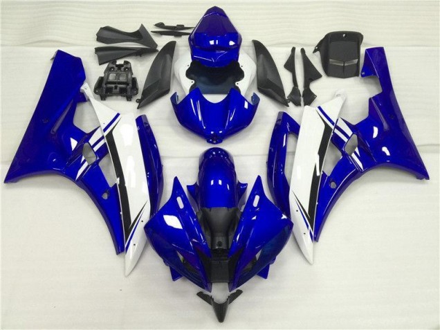 2006-2007 Bleu Blanc Yamaha YZF R6 Carénage Moto 2006-2007 Bleu Blanc Yamaha YZF R6 Carénage Moto