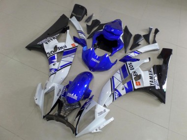 2006-2007 Bleu Bleu Blanc ENEOS Yamaha YZF R6 Carénage Moto