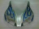 2006-2007 Bleu Flamme Argent Honda CBR1000RR Carénage Moto 2006-2007 Bleu Flamme Argent Honda CBR1000RR Carénage Moto