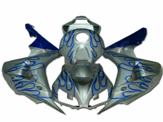 2006-2007 Bleu Flamme Argent Honda CBR1000RR Carénage Moto 2006-2007 Bleu Flamme Argent Honda CBR1000RR Carénage Moto