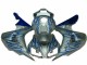 2006-2007 Bleu Flamme Argent Honda CBR1000RR Carénage Moto 2006-2007 Bleu Flamme Argent Honda CBR1000RR Carénage Moto
