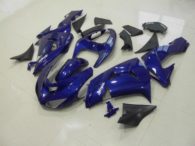 2006-2007 Bleu Foncé Kawasaki ZX10R Carénage Moto 2006-2007 Bleu Foncé Kawasaki ZX10R Carénage Moto