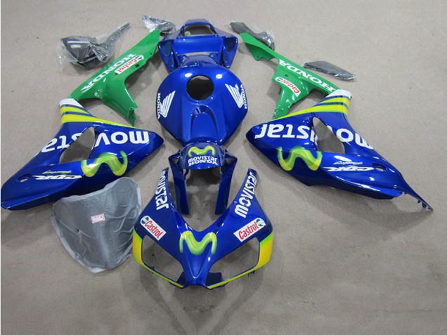2006-2007 Bleu Movistar Castrol Suzuki GSXR 600 Carénage Moto 2006-2007 Bleu Movistar Castrol Suzuki GSXR 600 Carénage Moto