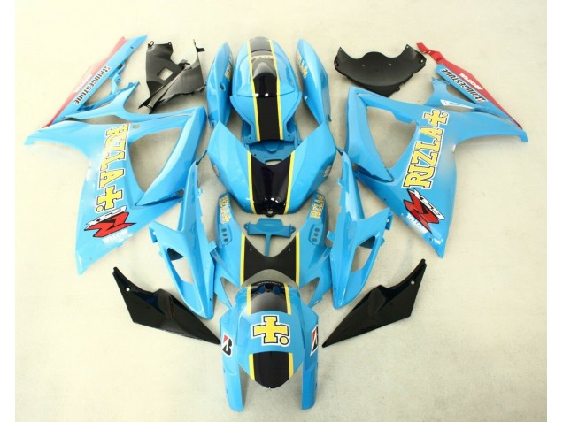 2006-2007 Bleu Noir Suzuki GSXR 600/750 Carrosserie Moto 2006-2007 Bleu Noir Suzuki GSXR 600/750 Carrosserie Moto