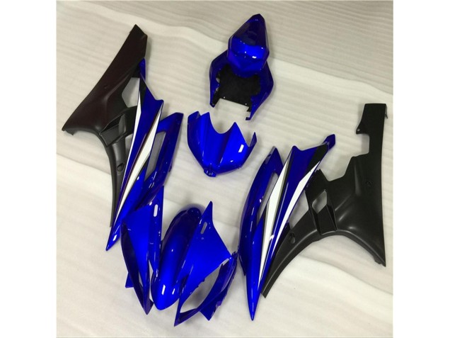 2006-2007 Bleu Noir Yamaha YZF R6 Kit Carénages Motos Complet 2006-2007 Bleu Noir Yamaha YZF R6 Kit Carénages Motos Complet