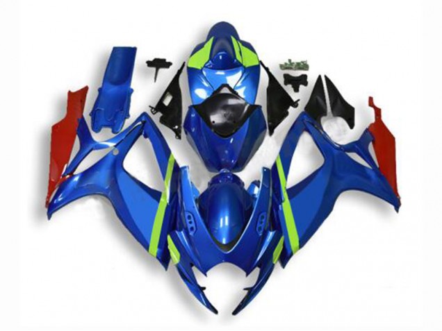 2006-2007 Bleu Suzuki GSXR 600/750 Kit Carénages Motos 2006-2007 Bleu Suzuki GSXR 600/750 Kit Carénages Motos