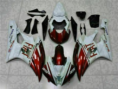 2006-2007 Brun Blanc Yamaha YZF R6 Carénage Moto