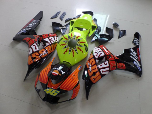 2006-2007 Fluro Rossi Honda CBR1000RR Carénage Moto