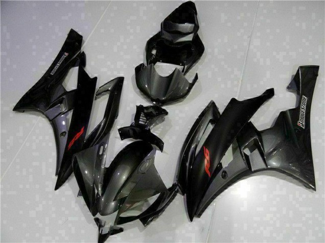 2006-2007 Gris Noir Yamaha YZF R6 Carénages Moto 2006-2007 Gris Noir Yamaha YZF R6 Carénages Moto