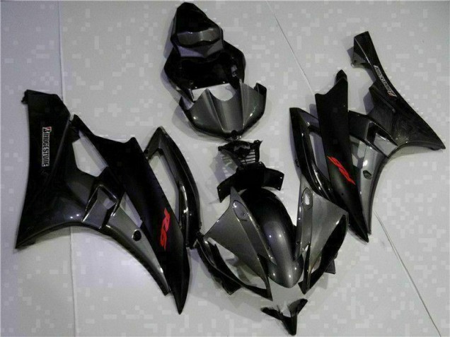 2006-2007 Gris Noir Yamaha YZF R6 Carénages Moto 2006-2007 Gris Noir Yamaha YZF R6 Carénages Moto