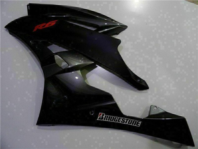 2006-2007 Gris Noir Yamaha YZF R6 Carénages Moto 2006-2007 Gris Noir Yamaha YZF R6 Carénages Moto